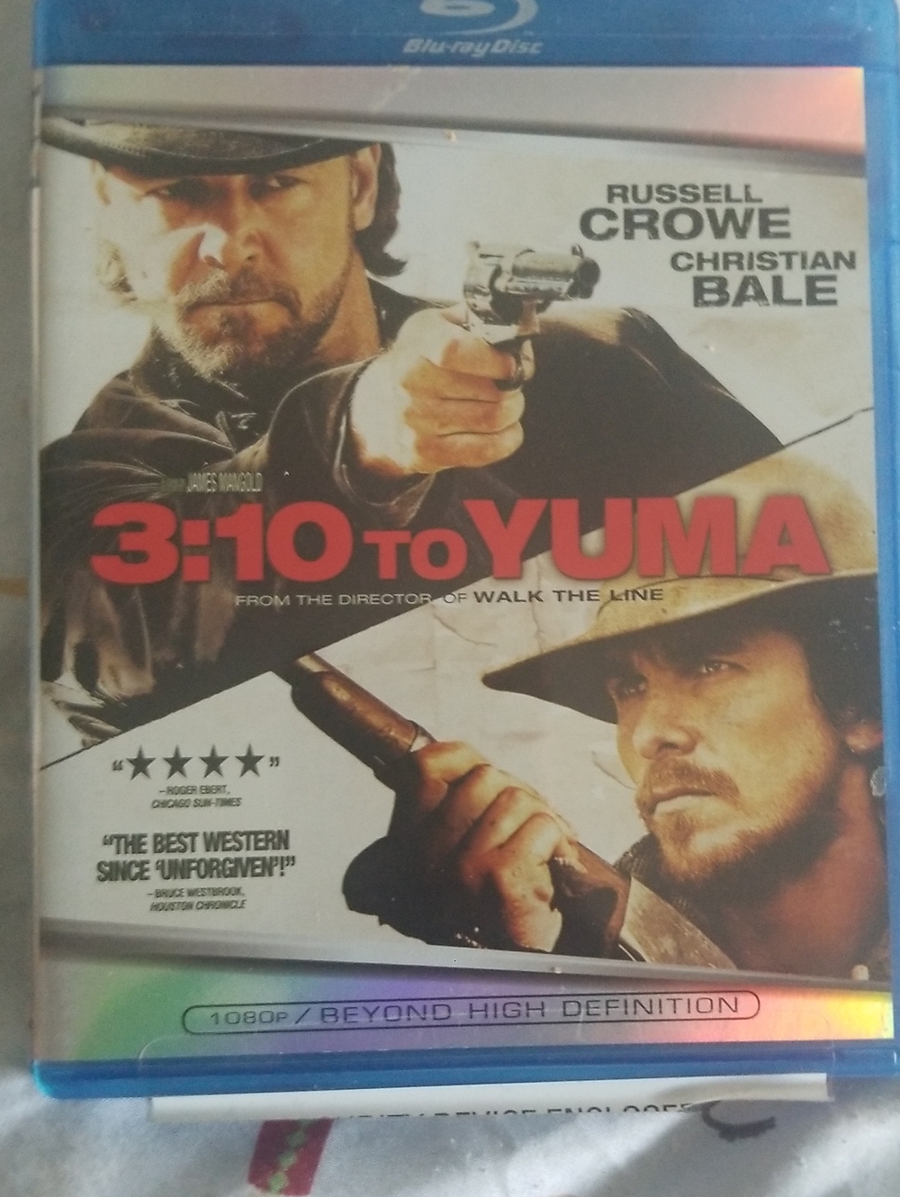 3:10 to Yuma Blu-ray Disc - Red, Black, Cream Artwork